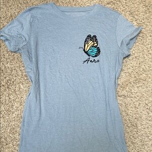 Aeropostale Blue Butterfly Tee